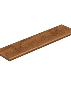 Applewood 47 in. Length x 12-1/8 in. Wide x 1-11/16 in. Thick Laminate Left Return to Cover Stairs 1 in. Thick by Cap A Tread