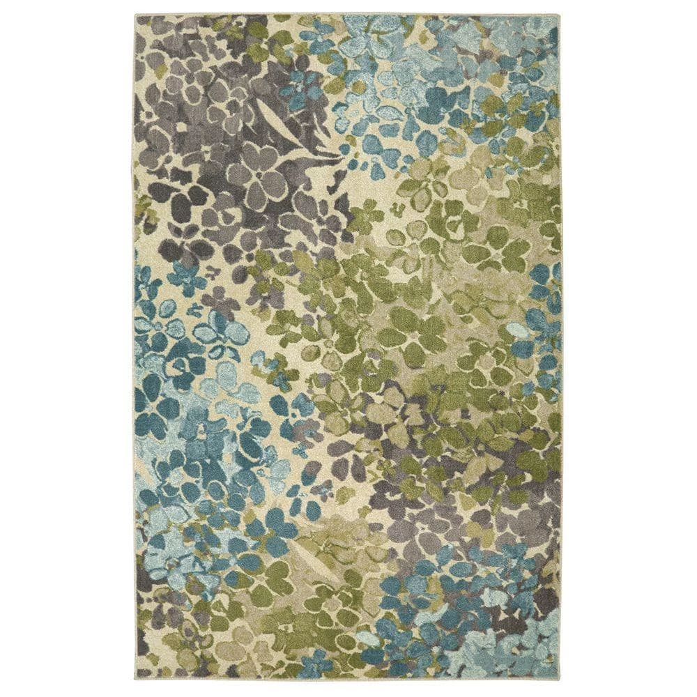 Radiance Aqua 7 ft. 6 in. x 10 ft. Floral Area Rug by Mohawk Home 3 Radiance Aqua 7 ft. 6 in. x 10 ft. Floral Area Rug by Mohawk Home