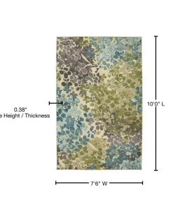 Radiance Aqua 7 ft. 6 in. x 10 ft. Floral Area Rug by Mohawk Home 19 Radiance Aqua 7 ft. 6 in. x 10 ft. Floral Area Rug by Mohawk Home -Mohawk Home Sales aqua mohawk home area rugs 003478 fa 1000