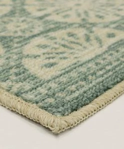 Sand Dollar Aqua 1 ft. 8 in. x 2 ft. 10 in. Medallion Machine Washable Area Rug by Mohawk Home -Mohawk Home Sales aqua mohawk home area rugs 549121 40 1000