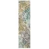 Radiance Aqua 1 ft. 8 in. x 6 ft. Machine Washable Floral Runner Rug by Mohawk Home -Mohawk Home Sales aqua mohawk home area rugs 681685 64 1000