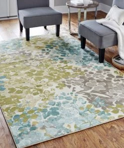 Radiance Aqua 4 ft. x 5 ft. Machine Washable Floral Area Rug by Mohawk Home 15 Radiance Aqua 4 ft. x 5 ft. Machine Washable Floral Area Rug by Mohawk Home -Mohawk Home Sales aqua mohawk home area rugs 681692 e1 1000