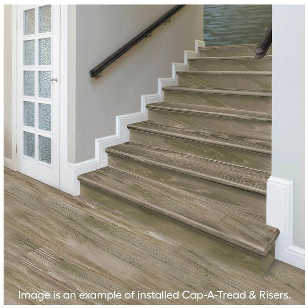 Arnica Lake Oak 1-11/16 in. T x 12-1/8 in. W x 47 in. L for Stairs 1 in. T Stair Tread and Reversible Riser Kit by Cap A Tread 6 Arnica Lake Oak 1-11/16 in. T x 12-1/8 in. W x 47 in. L for Stairs 1 in. T Stair Tread and Reversible Riser Kit by Cap A Tread - Image 4