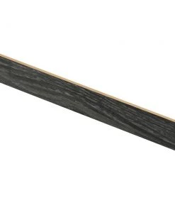 Aspen Oak Black/Noble Oak 47 in. Long x 1/2 in. Thick x 7-3/8 in. Wide Vinyl Overlay Riser to be Used with Cap A Tread
