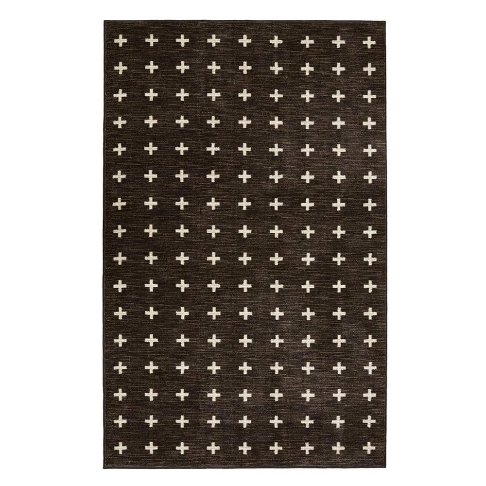 Sahana Black 5 ft. x 8 ft. Geometric Area Rug by Mohawk Home 3 Sahana Black 5 ft. x 8 ft. Geometric Area Rug by Mohawk Home
