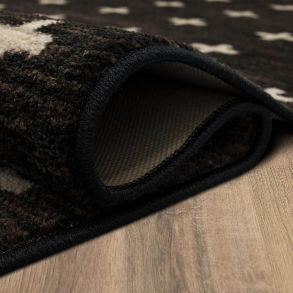 Sahana Black 5 ft. x 8 ft. Geometric Area Rug by Mohawk Home 9 Sahana Black 5 ft. x 8 ft. Geometric Area Rug by Mohawk Home - Image 7