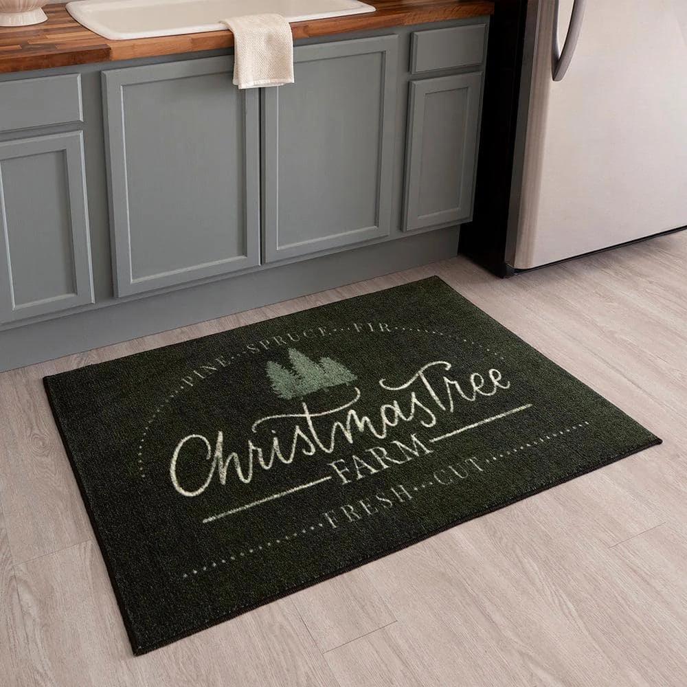 Christmas Tree Farm Black 2 ft. 6 in. x 4 ft. 2 in. Machine Washable Area Rug by Mohawk Home 9 Christmas Tree Farm Black 2 ft. 6 in. x 4 ft. 2 in. Machine Washable Area Rug by Mohawk Home - Image 7