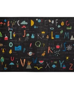 ABC Letters Black 8 ft. x 10 ft. Whimsical Area Rug by Mohawk Home