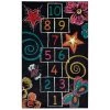 Hopscotch Black 7 ft. 6 in. x 10 ft. Whimsical Area Rug by Mohawk Home -Mohawk Home Sales black mohawk home kids rugs 627843 64 1000