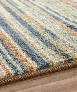Santos Blue 8 ft. x 10 ft. Striped Area Rug by Mohawk Home -Mohawk Home Sales blue mohawk home area rugs 047250 40 1000