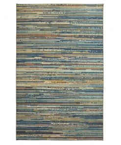 Santos Blue 8 ft. x 10 ft. Striped Area Rug by Mohawk Home