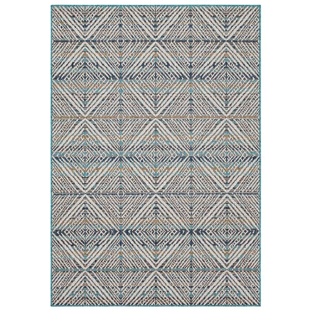 Tahoe Quilt Blue 8 ft. x 10 ft. Geometric Indoor/Outdoor Area Rug by Mohawk Home 3 Tahoe Quilt Blue 8 ft. x 10 ft. Geometric Indoor/Outdoor Area Rug by Mohawk Home