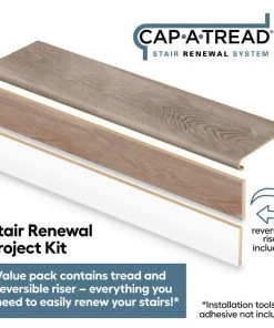 Boca De Yuma 1-11/16 in. T x 12-1/8 in. W x 47 in. L for Stairs 1 in. T Stair Tread and Reversible Riser Kit by Cap A Tread -Mohawk Home Sales boca de yuma cap a tread vinyl stair treads 01c077214 c3 1000