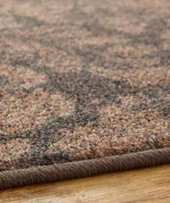 Bonjour Damask Brown 5 ft. x 8 ft. Floral Area Rug by Mohawk Home -Mohawk Home Sales brown mohawk home area rugs 049018 40 1000