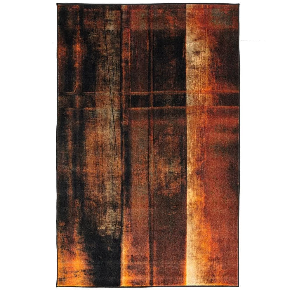 Rustburn Brown 8 ft. x 10 ft. Abstract Area Rug by Mohawk Home 3 Rustburn Brown 8 ft. x 10 ft. Abstract Area Rug by Mohawk Home