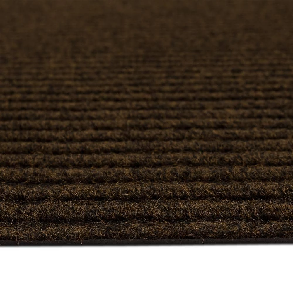 Striped Utility Mat Brown Indoor/Outdoor 18 in. x 30 in. Utility Door Mat by Mohawk Home 5 Striped Utility Mat Brown Indoor/Outdoor 18 in. x 30 in. Utility Door Mat by Mohawk Home - Image 3
