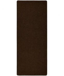 Striped Utility Mat Brown Indoor/Outdoor 24 in. x 60 in. Utility Door Mat by Mohawk Home