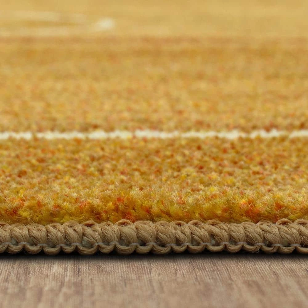 Basketball Court Tan 8 ft. x 10 ft. Contemporary Area Rug by Mohawk Home 5 Basketball Court Tan 8 ft. x 10 ft. Contemporary Area Rug by Mohawk Home - Image 3