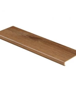 Burnt Oak/Auburn Wood 47 in. L x 12-1/8 in. W x 2-3/16 in. T Vinyl to Cover Stairs 1-1/8 in. to 1-3/4 in. Thick by Cap A Tread