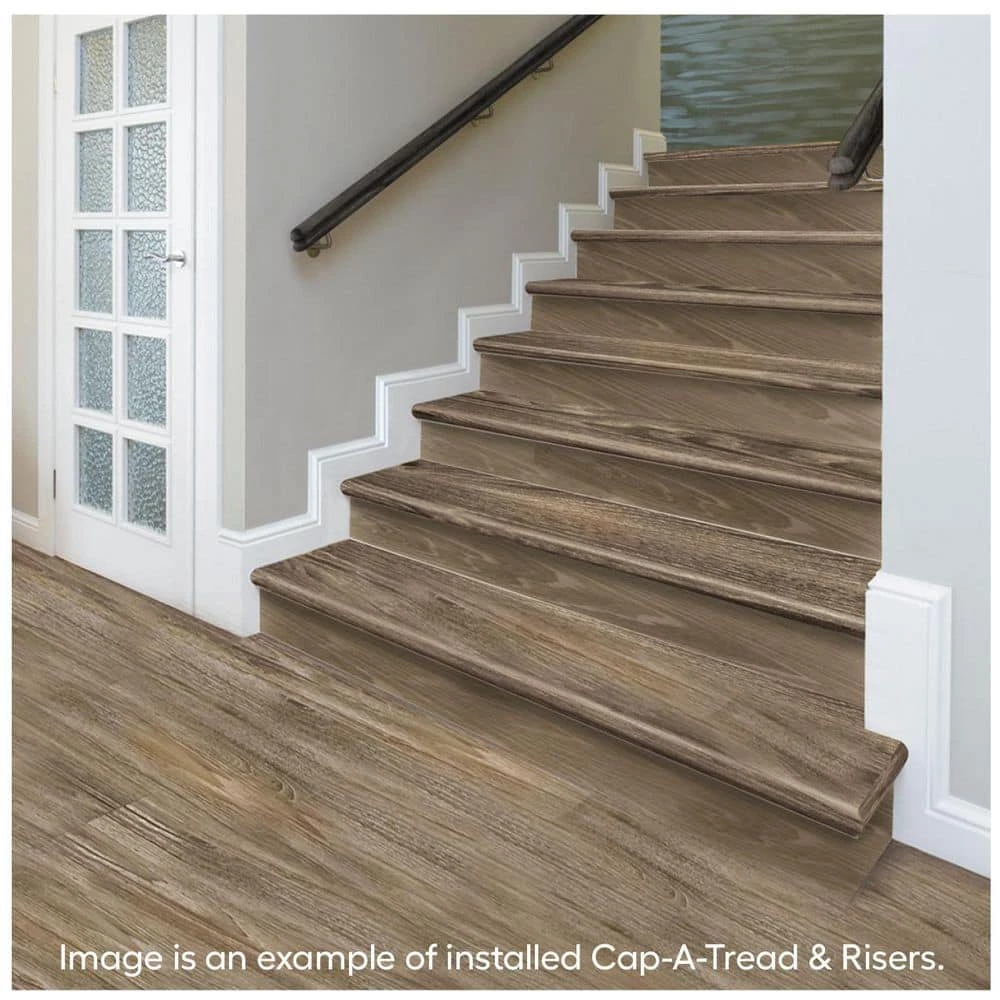 Calusa Stair Tread and Reversible Riser Kit 47 in. L x 12-1/8 in. W x 2-3/16 in. T by Cap A Tread 6 Calusa Stair Tread and Reversible Riser Kit 47 in. L x 12-1/8 in. W x 2-3/16 in. T by Cap A Tread - Image 4