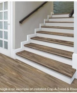 Calusa Stair Tread and Reversible Riser Kit 47 in. L x 12-1/8 in. W x 2-3/16 in. T by Cap A Tread 8 Calusa Stair Tread and Reversible Riser Kit 47 in. L x 12-1/8 in. W x 2-3/16 in. T by Cap A Tread -Mohawk Home Sales calusa cap a tread vinyl stair treads 01ca71137 4f 1000