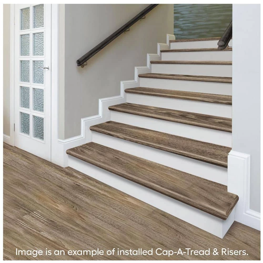 Calusa Stair Tread and Reversible Riser Kit 47 in. L x 12-1/8 in. W x 2-3/16 in. T by Cap A Tread 5 Calusa Stair Tread and Reversible Riser Kit 47 in. L x 12-1/8 in. W x 2-3/16 in. T by Cap A Tread - Image 3
