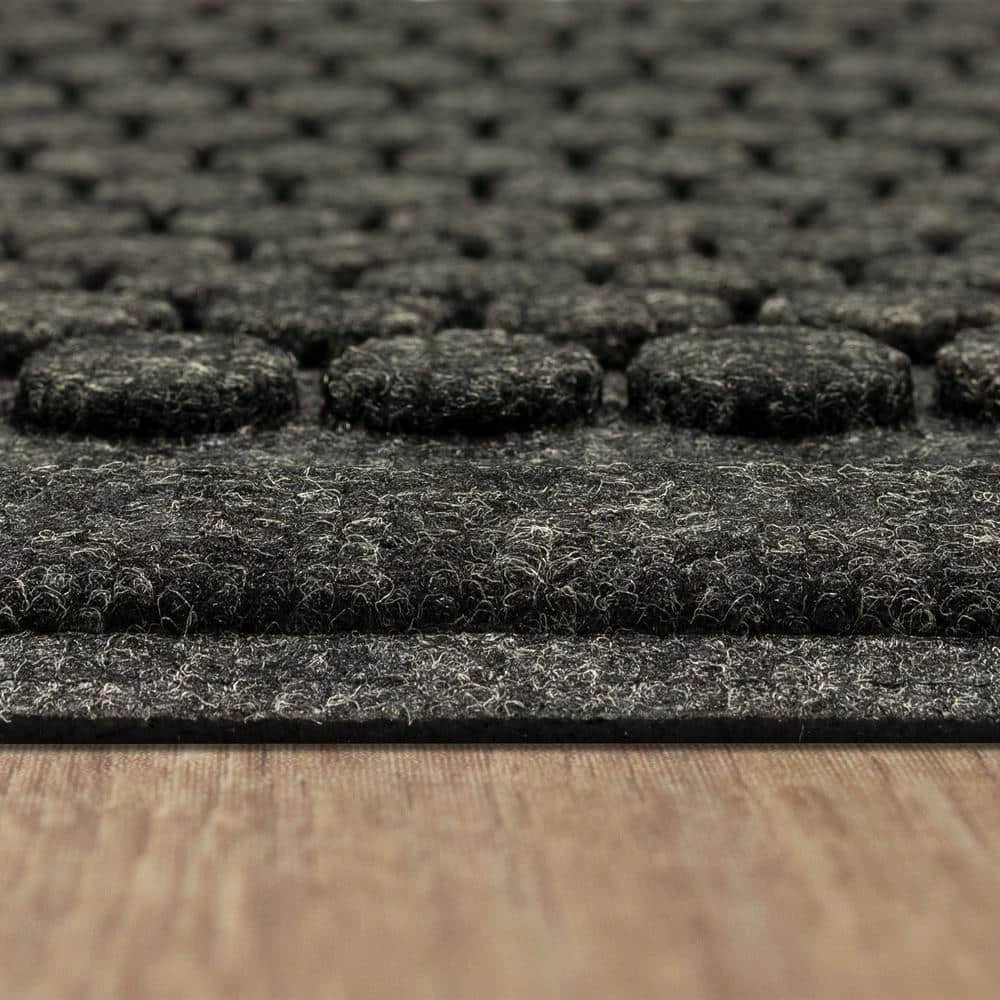 Dots Charcoal 24 in. x 36 in. Impressions Door Mat by Mohawk Home 5 Dots Charcoal 24 in. x 36 in. Impressions Door Mat by Mohawk Home - Image 3