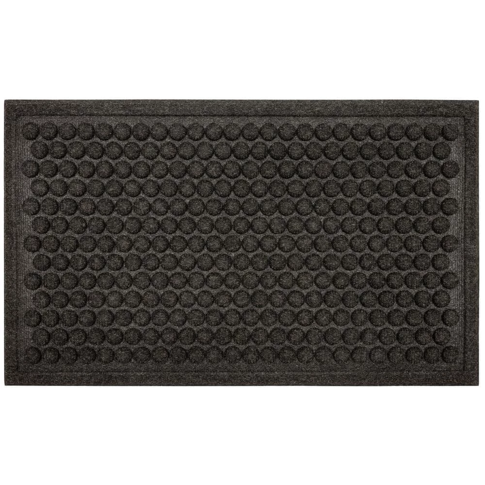 Dots Charcoal 24 in. x 36 in. Impressions Door Mat by Mohawk Home 3 Dots Charcoal 24 in. x 36 in. Impressions Door Mat by Mohawk Home