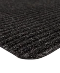 Striped Utility Mat Charcoal Indoor/Outdoor 24 in. x 36 in. Utility Door Mat by Mohawk Home -Mohawk Home Sales charcoal mohawk home door mats 824587 1d 1000