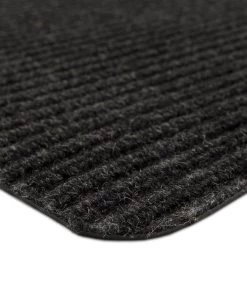 Striped Utility Mat Charcoal Indoor/Outdoor 36 in. x 48 in. Utility Door Mat by Mohawk Home -Mohawk Home Sales charcoal mohawk home door mats 824617 1d 1000