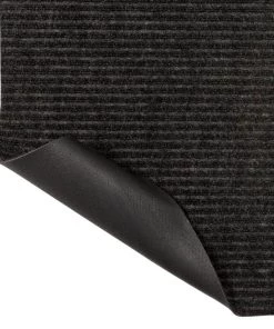 Striped Utility Mat Charcoal Indoor/Outdoor 36 in. x 48 in. Utility Door Mat by Mohawk Home -Mohawk Home Sales charcoal mohawk home door mats 824617 66 1000