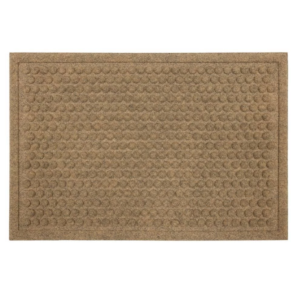 Dots Chestnut 36 in. x 48 in. Impressions Door Mat by Mohawk Home 3 Dots Chestnut 36 in. x 48 in. Impressions Door Mat by Mohawk Home