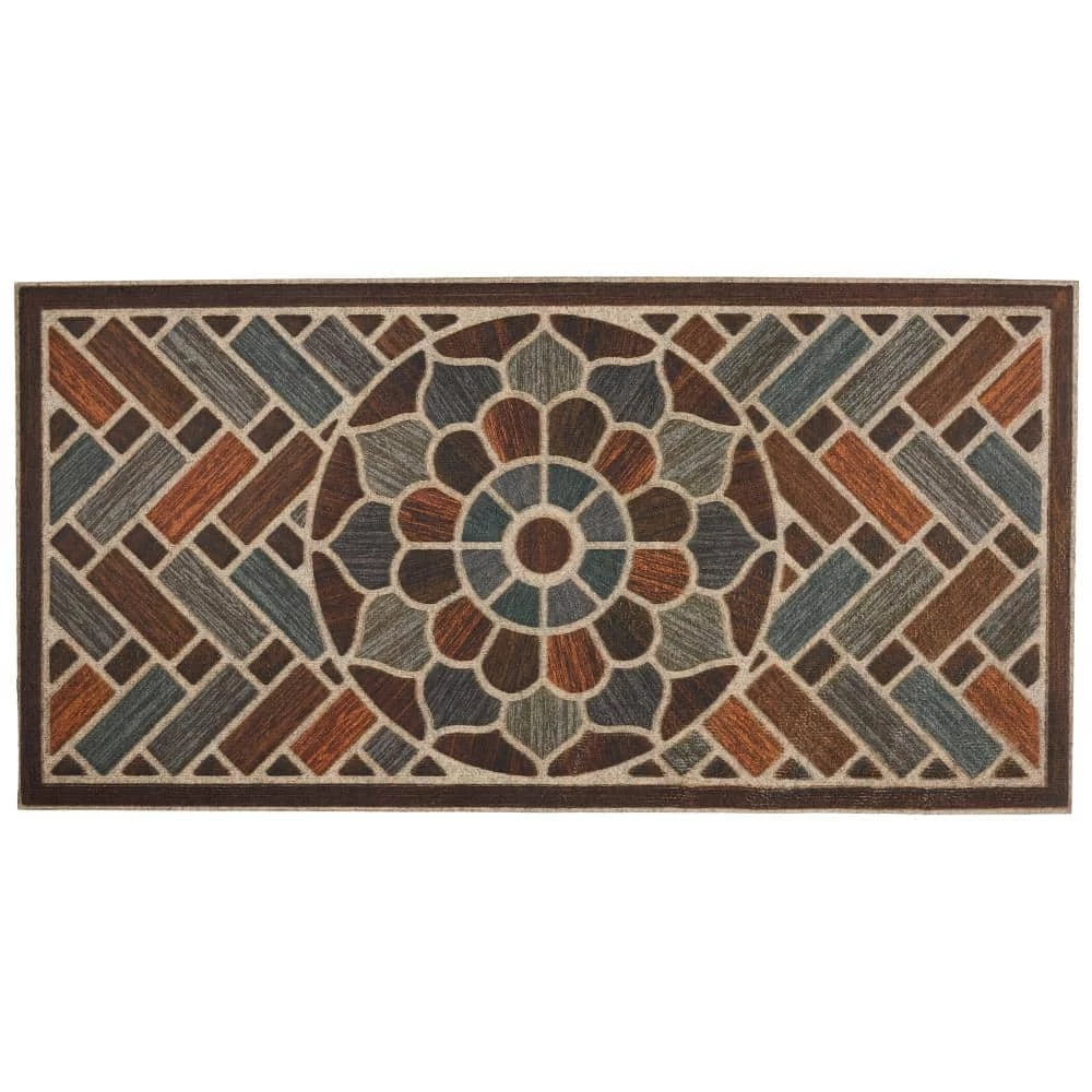 Ornamental Brick 24 in. x 48 in. Door Mat by Mohawk Home 3 Ornamental Brick 24 in. x 48 in. Door Mat by Mohawk Home