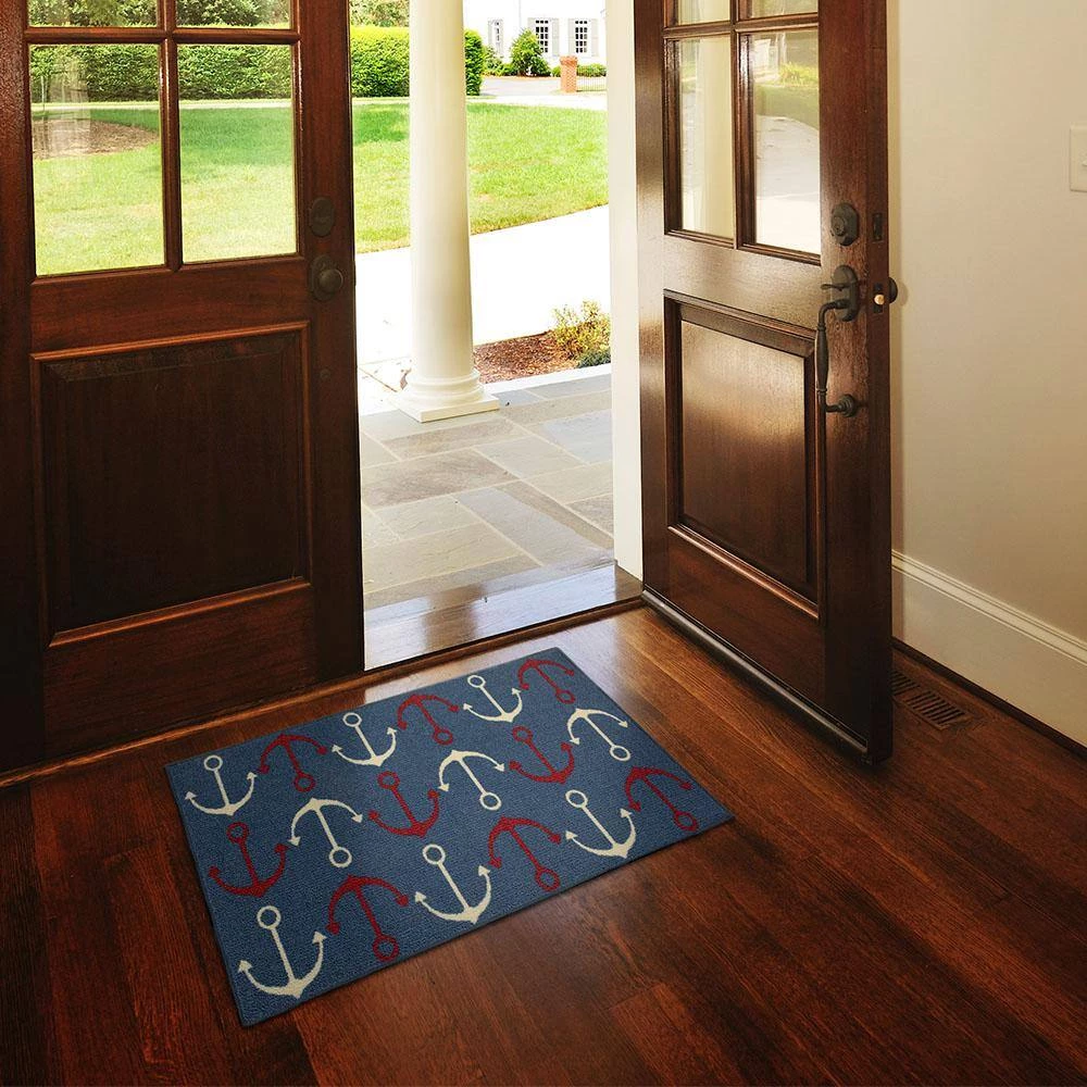 Anchor's Down Cool 1 ft. 8 in. x 2 ft. 10 in. Machine Washable Area Rug by Mohawk Home 4 Anchor's Down Cool 1 ft. 8 in. x 2 ft. 10 in. Machine Washable Area Rug by Mohawk Home - Image 2