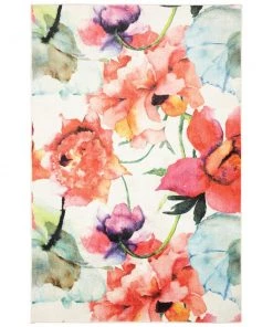 Watercolor Bouquet Cream 5 ft. x 8 ft. Floral Area Rug by Mohawk Home