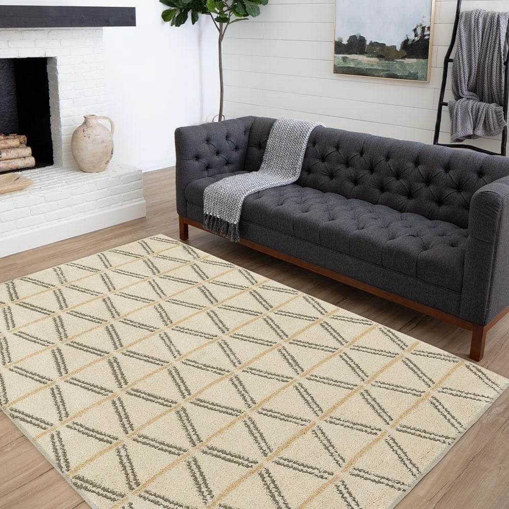Torrens Cream 8 ft. x 10 ft. Indoor Area Rug by Mohawk Home 4 Torrens Cream 8 ft. x 10 ft. Indoor Area Rug by Mohawk Home - Image 2