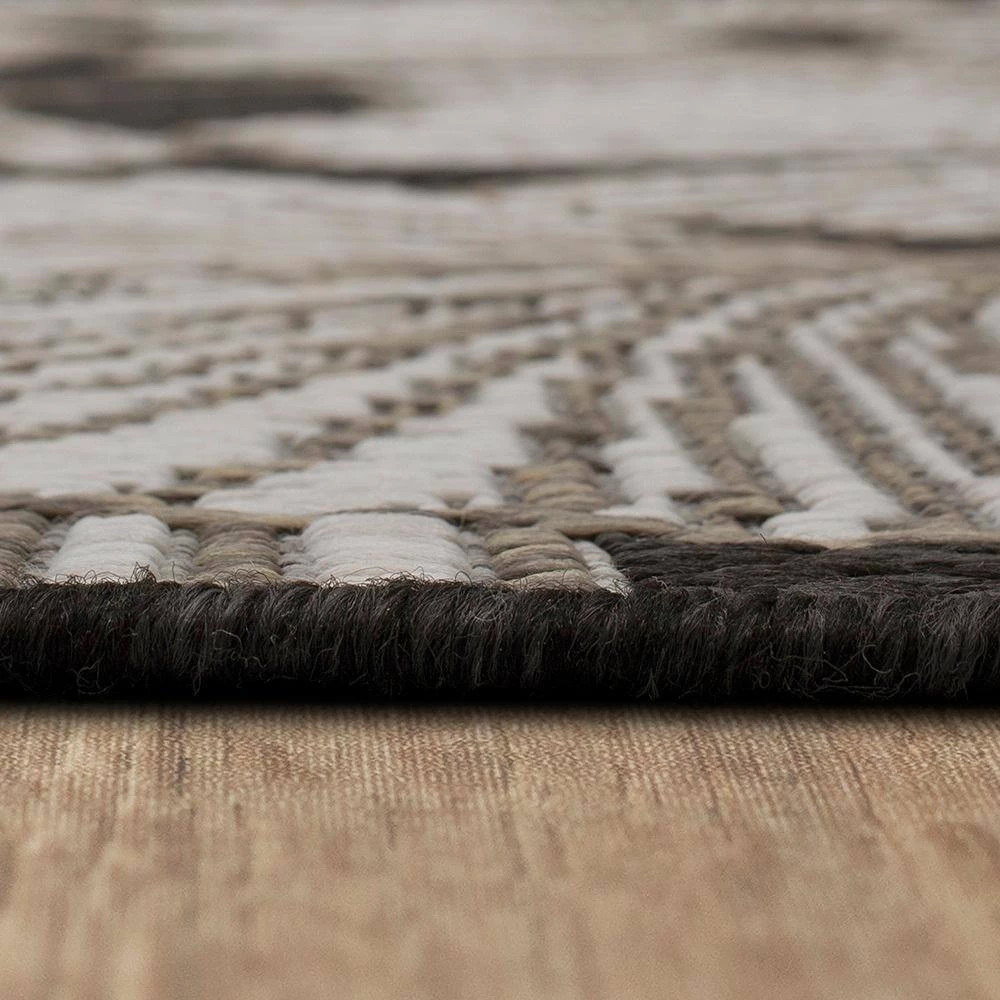 Harbour Blossoms Dark Grey 8 ft. x 10 ft. Floral Indoor/Outdoor Area Rug by Mohawk Home 10 Harbour Blossoms Dark Grey 8 ft. x 10 ft. Floral Indoor/Outdoor Area Rug by Mohawk Home - Image 8