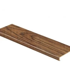 Distressed Brown Hickory 2-3/16 in. T x 2-1/8 in. W x 47 in. L Laminate to Cover Stairs 1-1/8 in. to 1-3/4 in. T by Cap A Tread