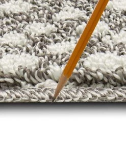 Fairholm Fog/Vaporous Gray 2 ft. 6 in. x 3 ft. 9 in. Geometric Machine Washable Area Rug by Mohawk Home -Mohawk Home Sales fog vaporous gray mohawk home area rugs 872632 40 1000