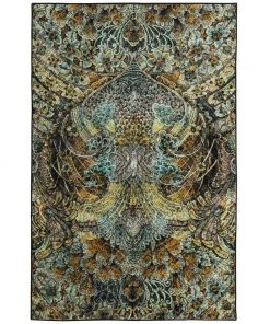 Lova Gold 10 ft. x 14 ft. Abstract Area Rug by Mohawk Home