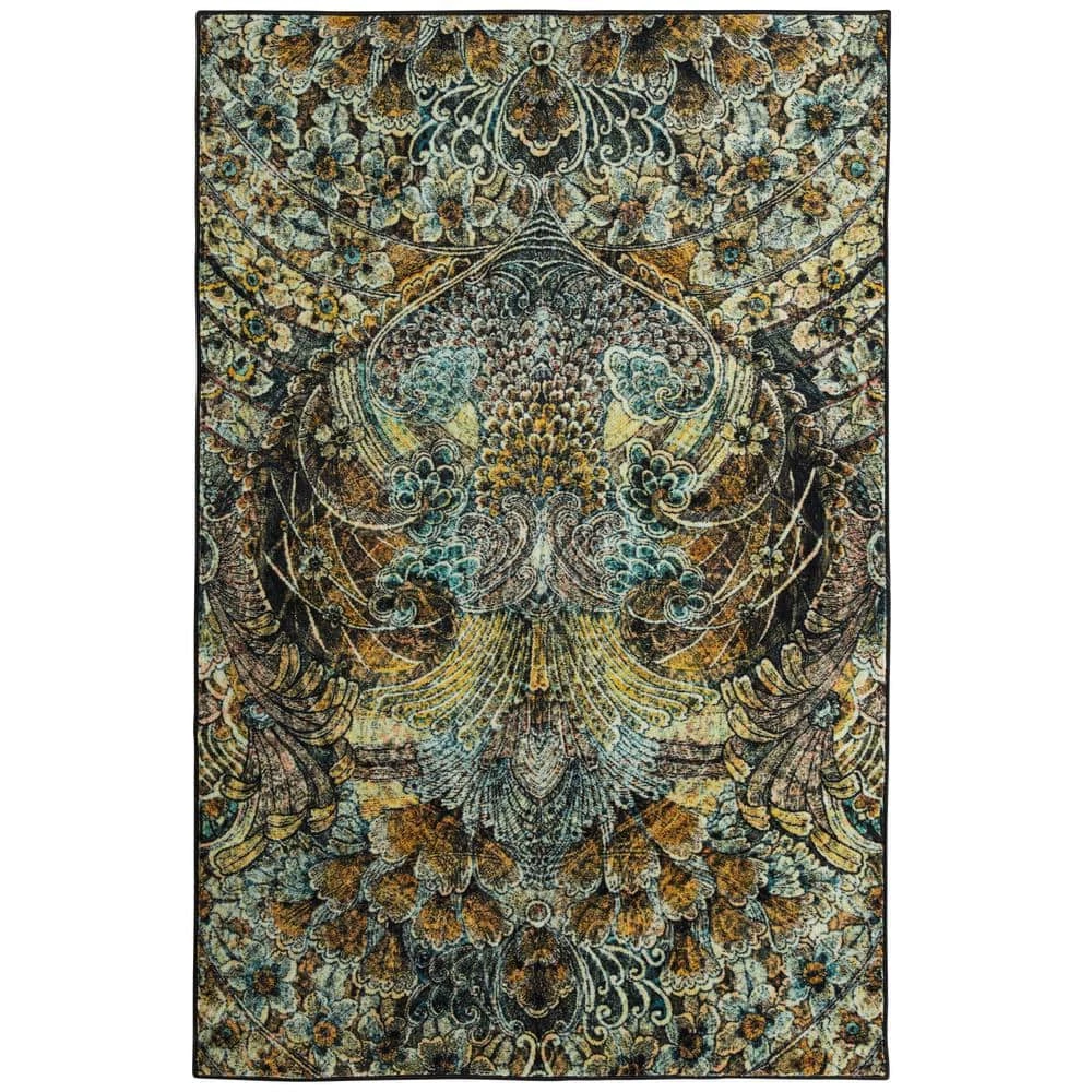 Lova Gold 10 ft. x 14 ft. Abstract Area Rug by Mohawk Home 3 Lova Gold 10 ft. x 14 ft. Abstract Area Rug by Mohawk Home