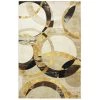Mirrored Rings Gold 8 ft. x 10 ft. Geometric Area Rug by Mohawk Home 1 Mirrored Rings Gold 8 ft. x 10 ft. Geometric Area Rug by Mohawk Home -Mohawk Home Sales gold mohawk home area rugs 045881 64 1000