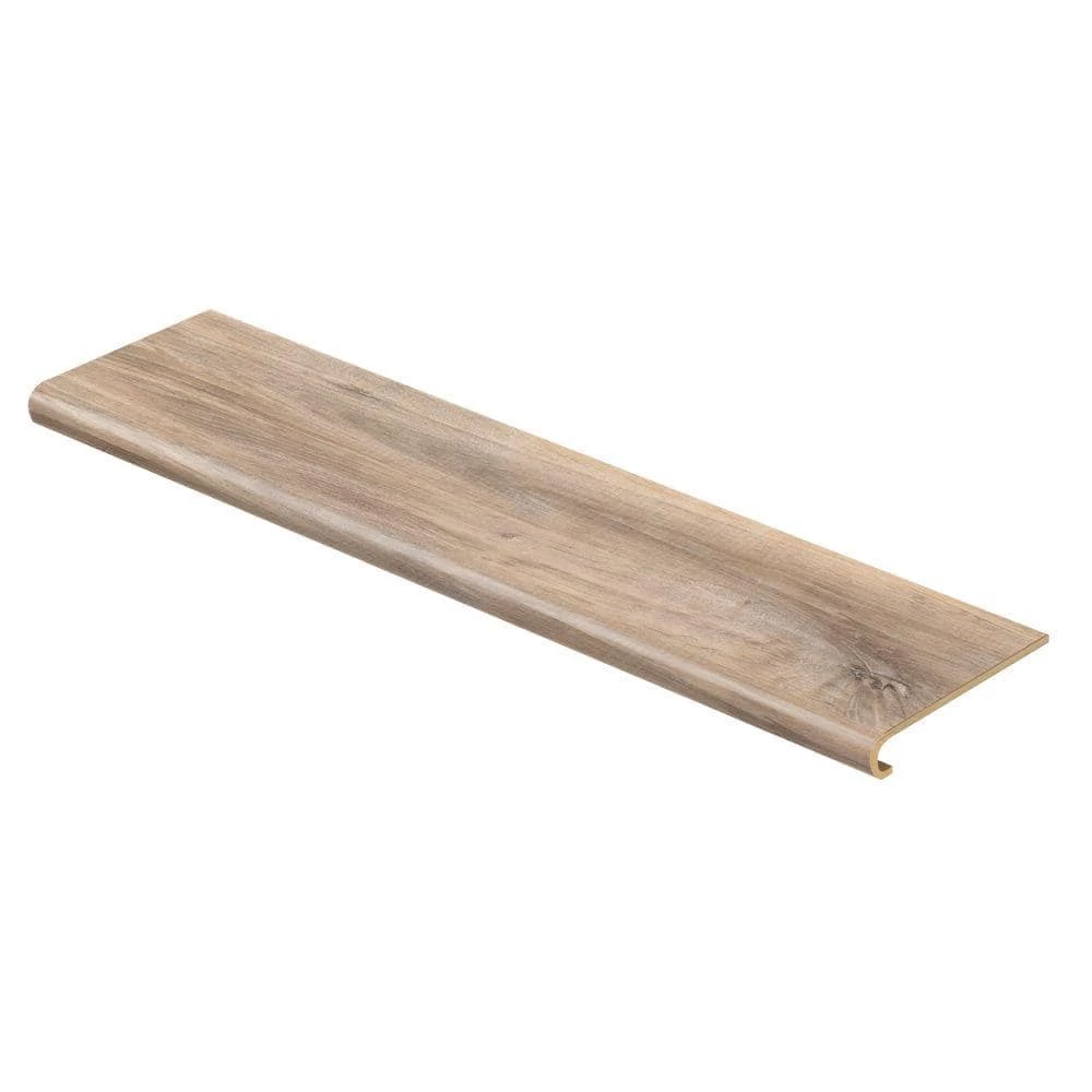 Easy Oak 47 in. Length x 12-1/8 in. Deep x 1-11/16 in. Height Vinyl to Cover Stairs 1 in. Thick by Cap A Tread 3 Easy Oak 47 in. Length x 12-1/8 in. Deep x 1-11/16 in. Height Vinyl to Cover Stairs 1 in. Thick by Cap A Tread