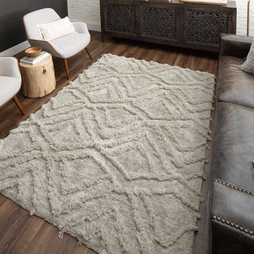 Zafi Gray 7 ft. x 10 ft. Shag Area Rug by Mohawk Home 14 Zafi Gray 7 ft. x 10 ft. Shag Area Rug by Mohawk Home - Image 12