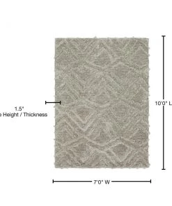 Zafi Gray 7 ft. x 10 ft. Shag Area Rug by Mohawk Home 22 Zafi Gray 7 ft. x 10 ft. Shag Area Rug by Mohawk Home -Mohawk Home Sales gray mohawk home area rugs 680886 fa 1000