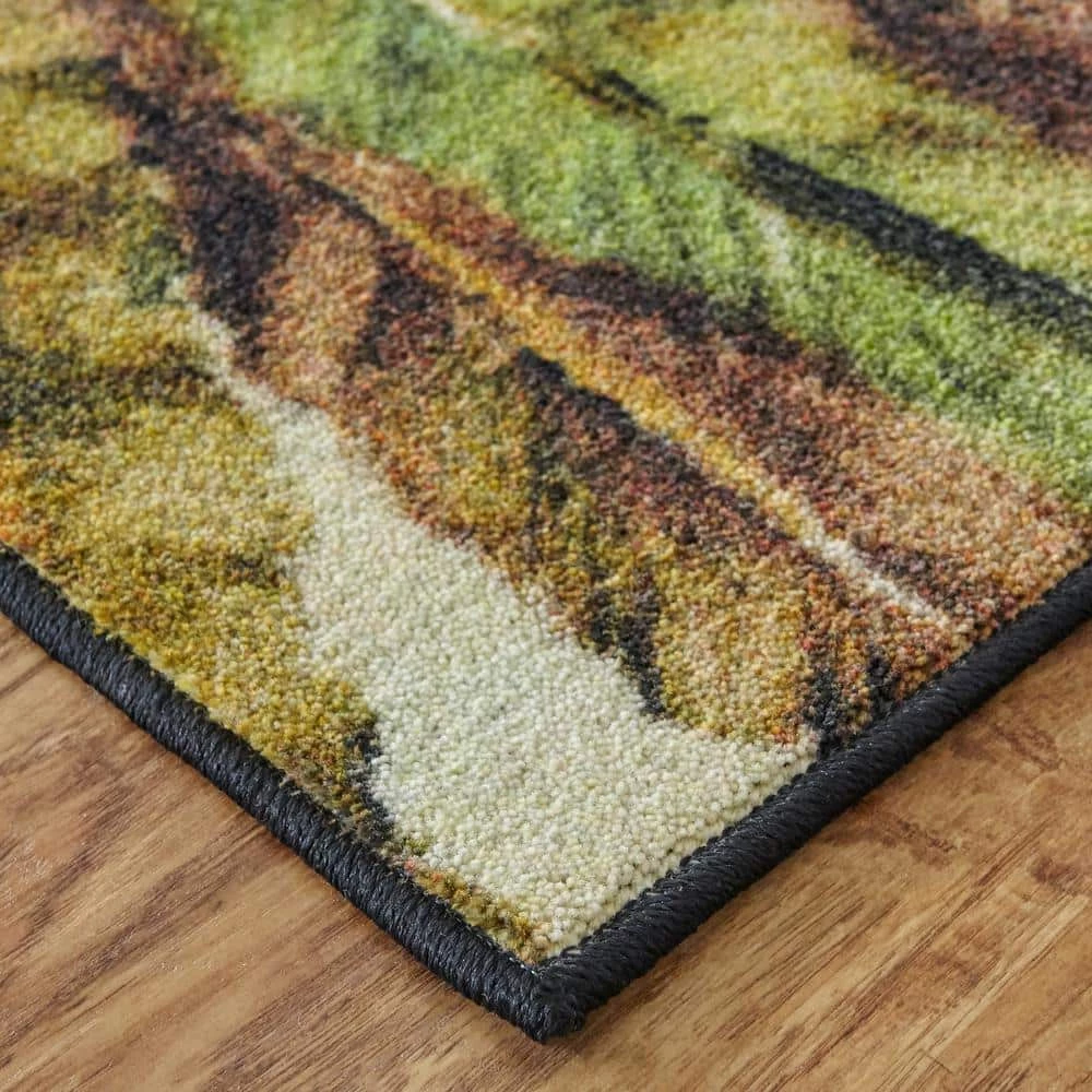 Verde Palm Green 8 ft. x 10 ft. Tropical Area Rug by Mohawk Home 9 Verde Palm Green 8 ft. x 10 ft. Tropical Area Rug by Mohawk Home - Image 7