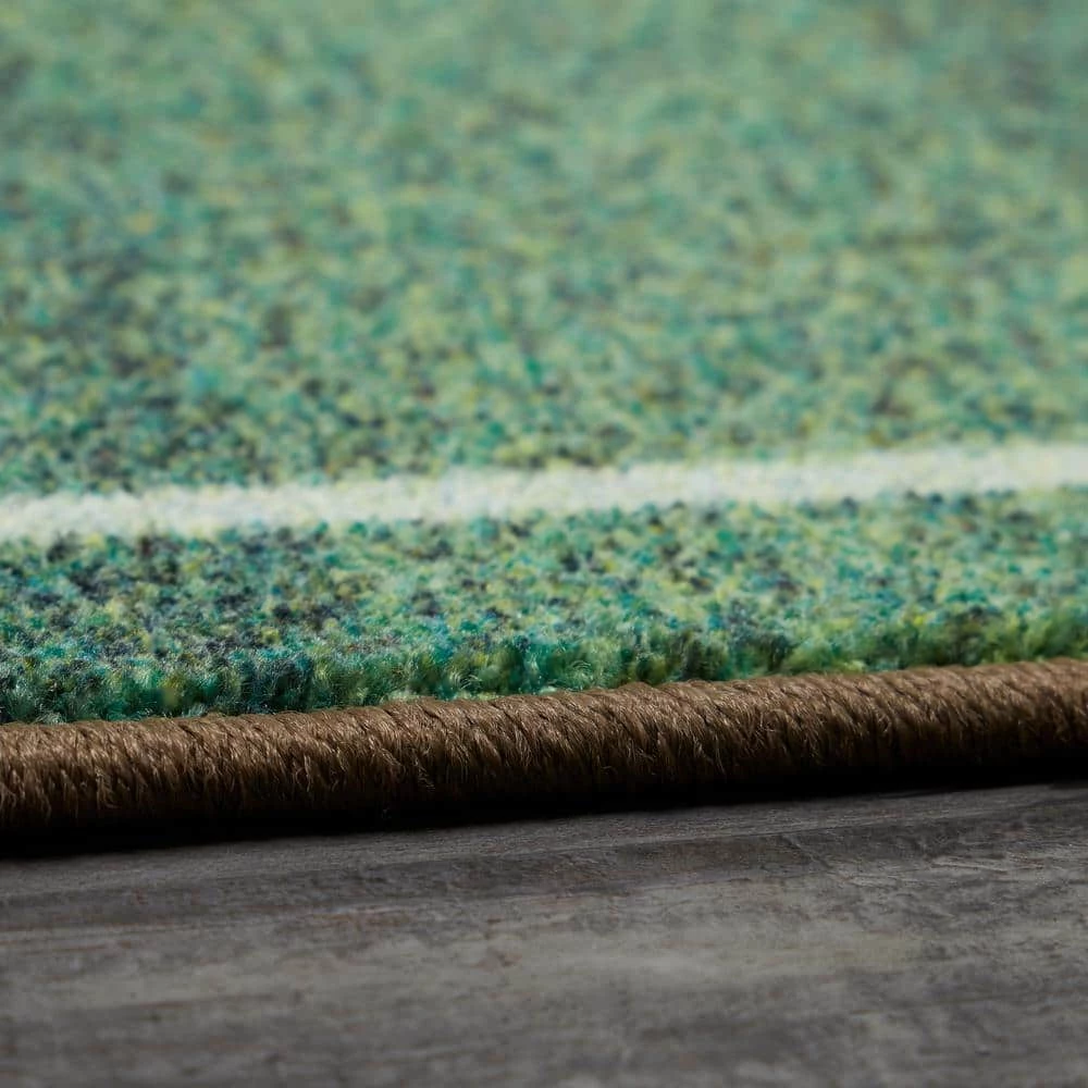 Soccer Field Green 8 ft. x 10 ft. Contemporary Area Rug by Mohawk Home 5 Soccer Field Green 8 ft. x 10 ft. Contemporary Area Rug by Mohawk Home - Image 3