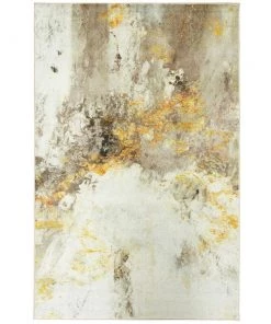 Gold Vein Grey 8 ft. x 10 ft. Abstract Area Rug by Mohawk Home