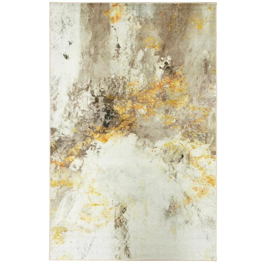 Gold Vein Grey 8 ft. x 10 ft. Abstract Area Rug by Mohawk Home 3 Gold Vein Grey 8 ft. x 10 ft. Abstract Area Rug by Mohawk Home
