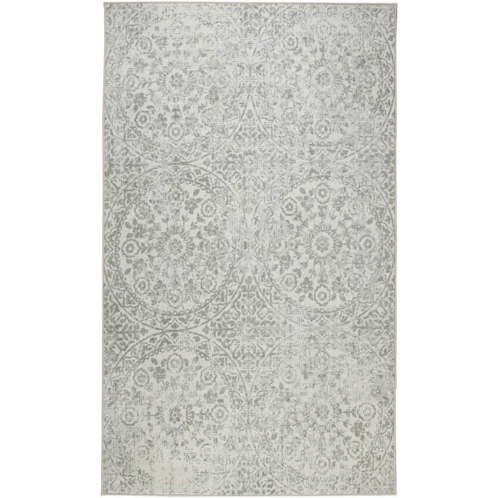Juniper Grey 8 ft. x 10 ft. Medallion Area Rug by Mohawk Home 3 Juniper Grey 8 ft. x 10 ft. Medallion Area Rug by Mohawk Home